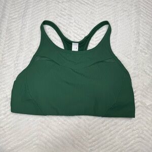 Lululemon Ribbed Energy Bra Forest Green Size 10 Medium Support